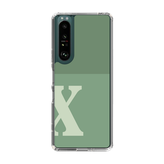 Slim Protection Case［ Original - initial two tone - X green ］