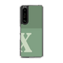 Slim Protection Case［ Original - initial two tone - X green ］