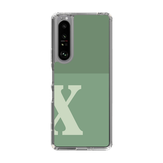 Slim Protection Case［ Original - initial two tone - X green ］