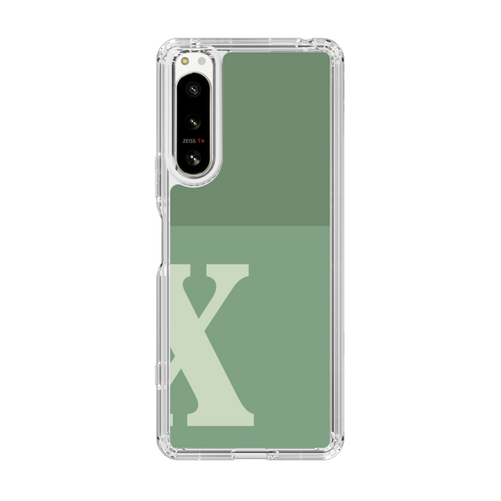 Slim Protection Case［ Original - initial two tone - X green ］