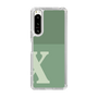 Slim Protection Case［ Original - initial two tone - X green ］