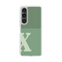 Slim Protection Case［ Original - initial two tone - X green ］