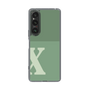 Slim Protection Case［ Original - initial two tone - X green ］