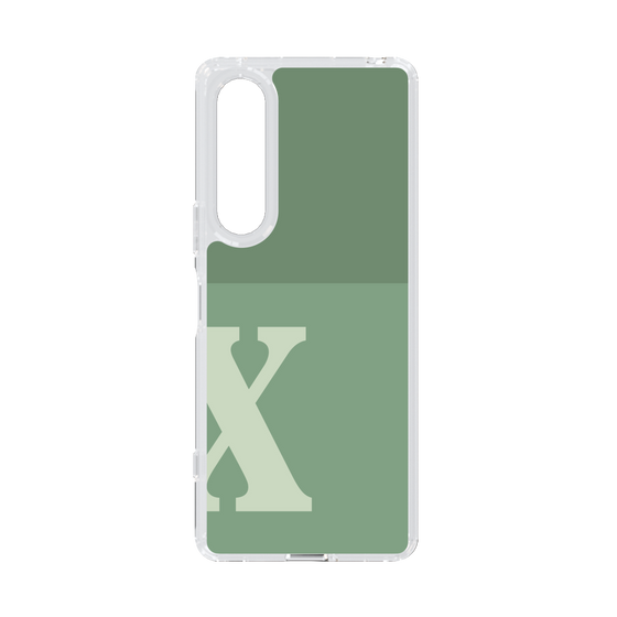 Slim Protection Case［ Original - initial two tone - X green ］