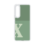 Slim Protection Case［ Original - initial two tone - X green ］