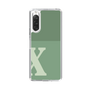 Slim Protection Case［ Original - initial two tone - X green ］