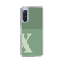Slim Protection Case［ Original - initial two tone - X green ］