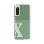Slim Protection Case［ Original - initial two tone - X green ］