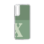 Slim Protection Case［ Original - initial two tone - X green ］