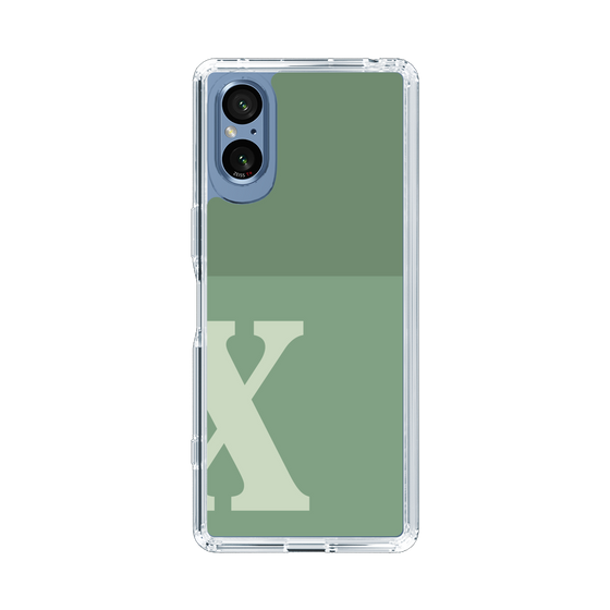 Slim Protection Case［ Original - initial two tone - X green ］