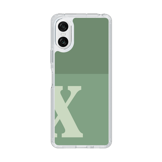 Slim Protection Case［ Original - initial two tone - X green ］