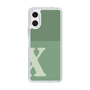 Slim Protection Case［ Original - initial two tone - X green ］