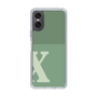 Slim Protection Case［ Original - initial two tone - X green ］