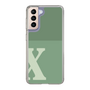 Slim Protection Case［ Original - initial two tone - X green ］