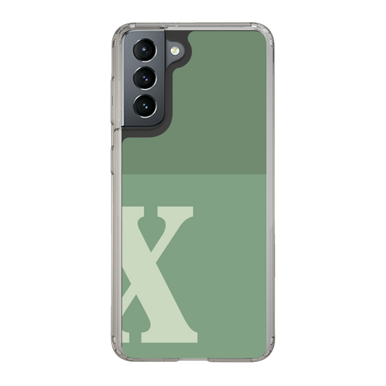 Slim Protection Case［ Original - initial two tone - X green ］