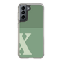 Slim Protection Case［ Original - initial two tone - X green ］