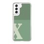 Slim Protection Case［ Original - initial two tone - X green ］
