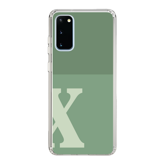 Slim Protection Case［ Original - initial two tone - X green ］
