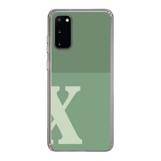 Slim Protection Case［ Original - initial two tone - X green ］
