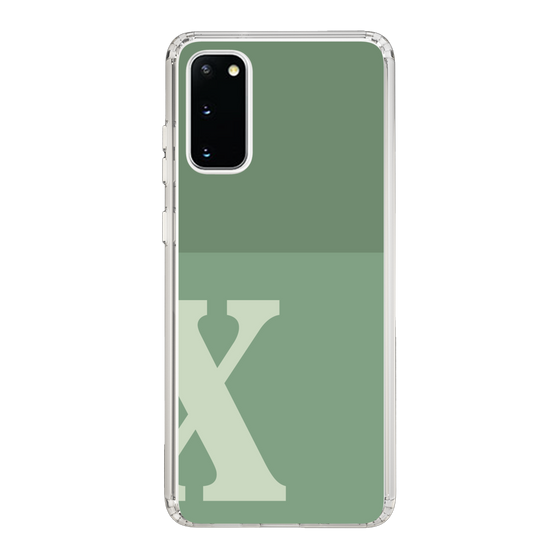 Slim Protection Case［ Original - initial two tone - X green ］