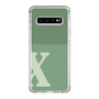 Slim Protection Case［ Original - initial two tone - X green ］