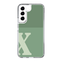 Slim Protection Case［ Original - initial two tone - X green ］