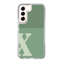 Slim Protection Case［ Original - initial two tone - X green ］