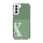 Slim Protection Case［ Original - initial two tone - X green ］