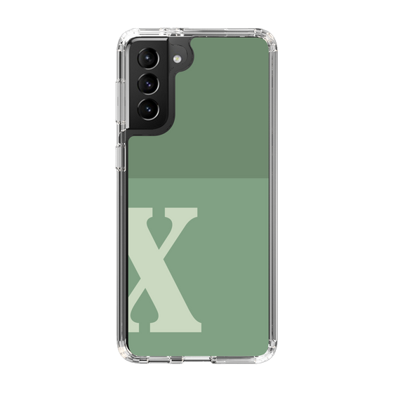 Slim Protection Case［ Original - initial two tone - X green ］