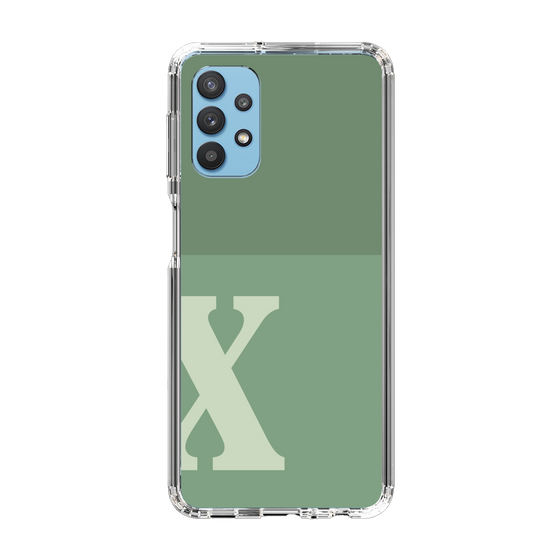 Slim Protection Case［ Original - initial two tone - X green ］