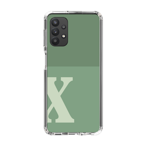 Slim Protection Case［ Original - initial two tone - X green ］