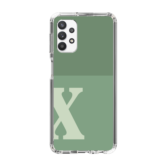 Slim Protection Case［ Original - initial two tone - X green ］