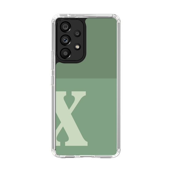 Slim Protection Case［ Original - initial two tone - X green ］