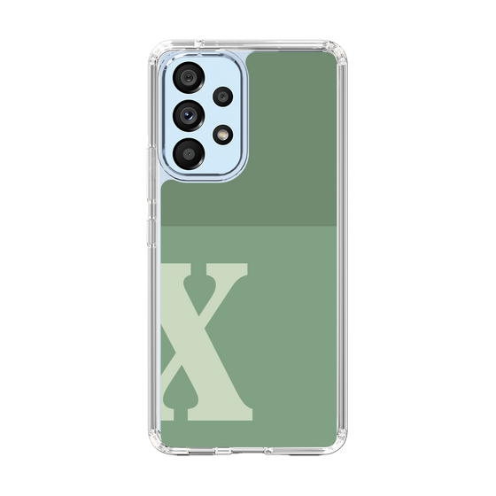 Slim Protection Case［ Original - initial two tone - X green ］