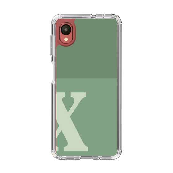 Slim Protection Case［ Original - initial two tone - X green ］