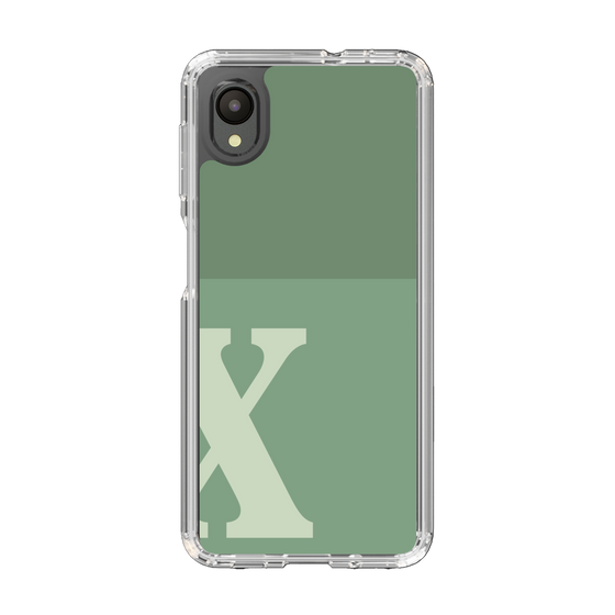 Slim Protection Case［ Original - initial two tone - X green ］