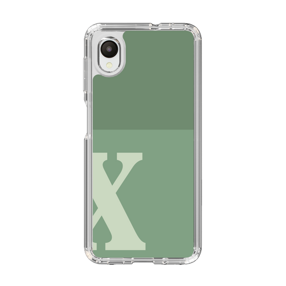 Slim Protection Case［ Original - initial two tone - X green ］