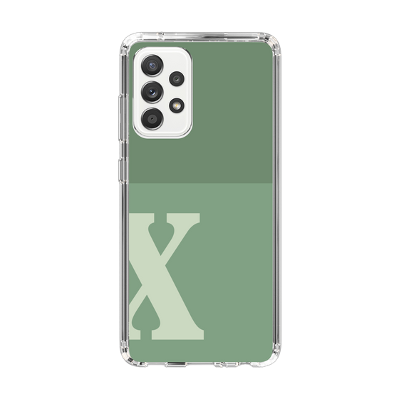 Slim Protection Case［ Original - initial two tone - X green ］