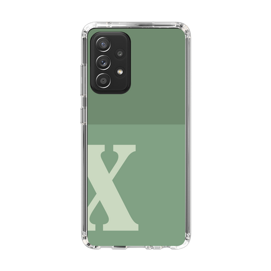 Slim Protection Case［ Original - initial two tone - X green ］