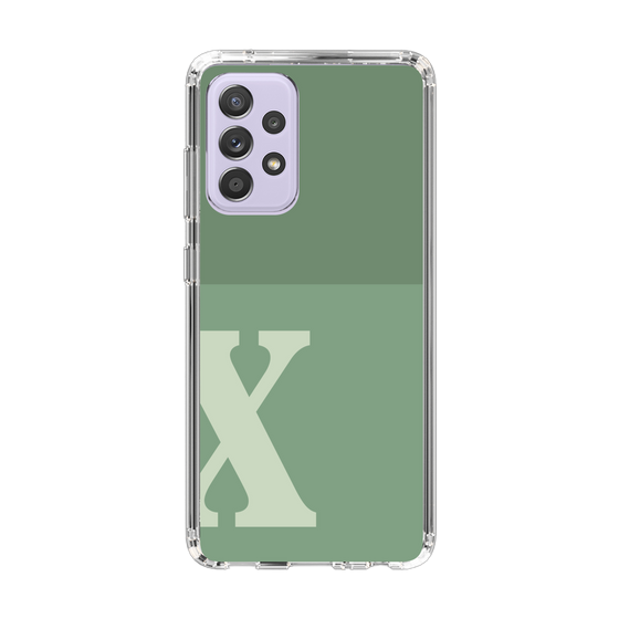 Slim Protection Case［ Original - initial two tone - X green ］