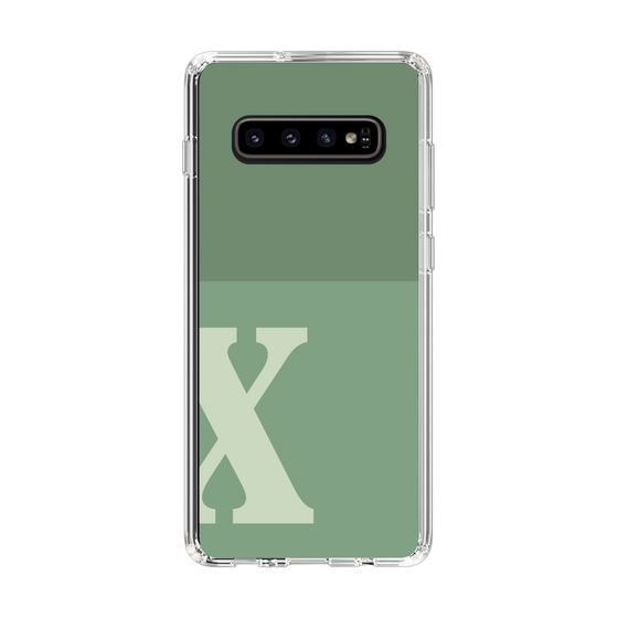 Slim Protection Case［ Original - initial two tone - X green ］