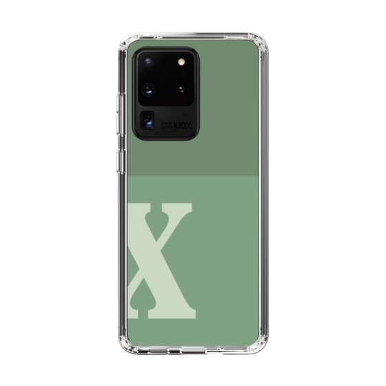 Slim Protection Case［ Original - initial two tone - X green ］