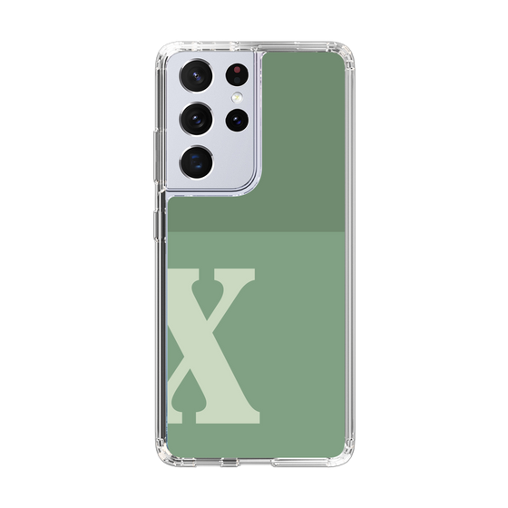 Slim Protection Case［ Original - initial two tone - X green ］