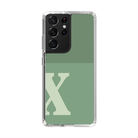 Slim Protection Case［ Original - initial two tone - X green ］