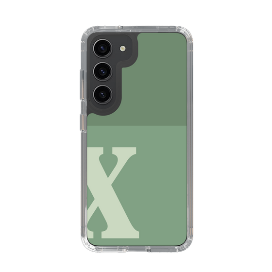 Slim Protection Case［ Original - initial two tone - X green ］