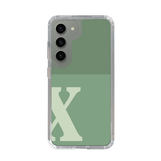 Slim Protection Case［ Original - initial two tone - X green ］