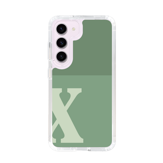 Slim Protection Case［ Original - initial two tone - X green ］
