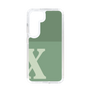 Slim Protection Case［ Original - initial two tone - X green ］