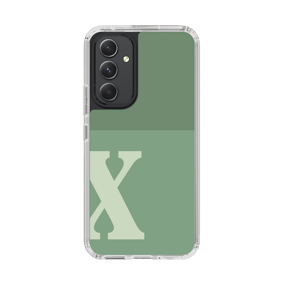 Slim Protection Case［ Original - initial two tone - X green ］