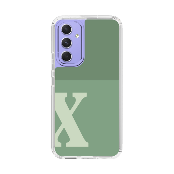 Slim Protection Case［ Original - initial two tone - X green ］
